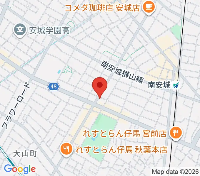 ギターショップ・メイヤの地図