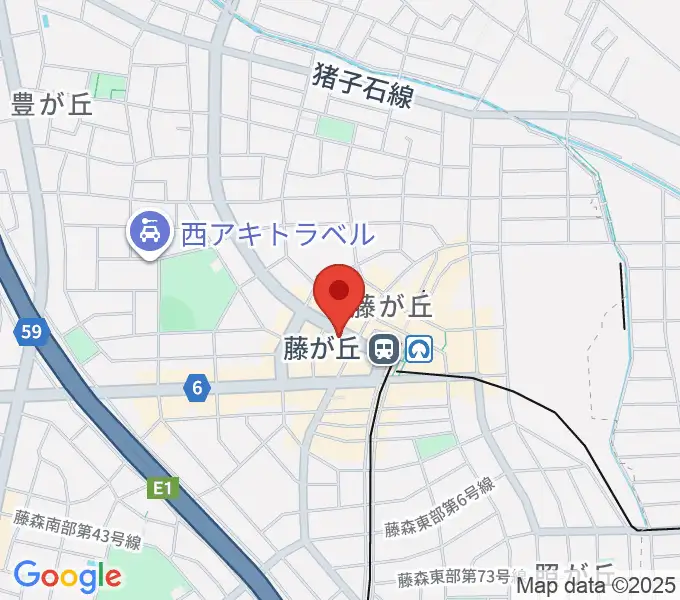 名古屋新堀ギター音楽院 藤ヶ丘教室の地図