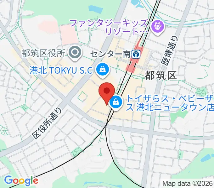 ホーリーアローズボーカルスクールの地図