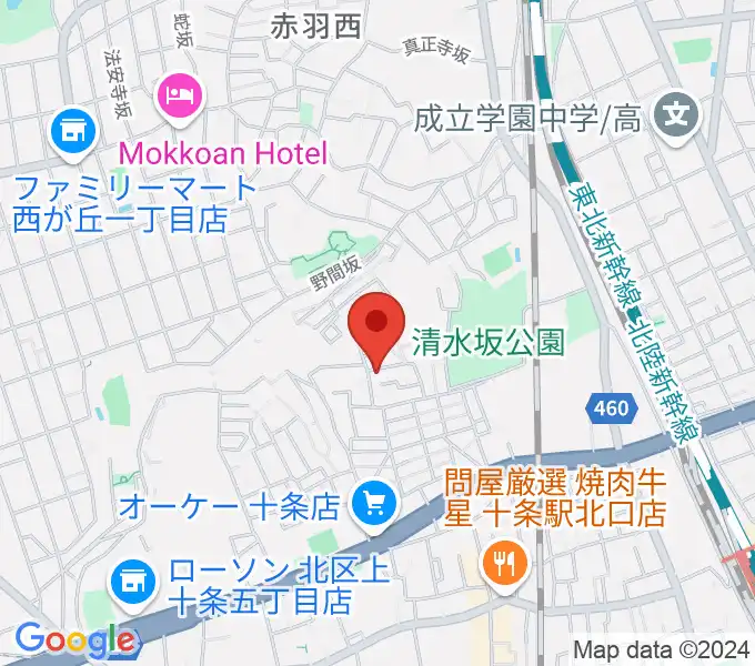 ジョニーギター教室の地図