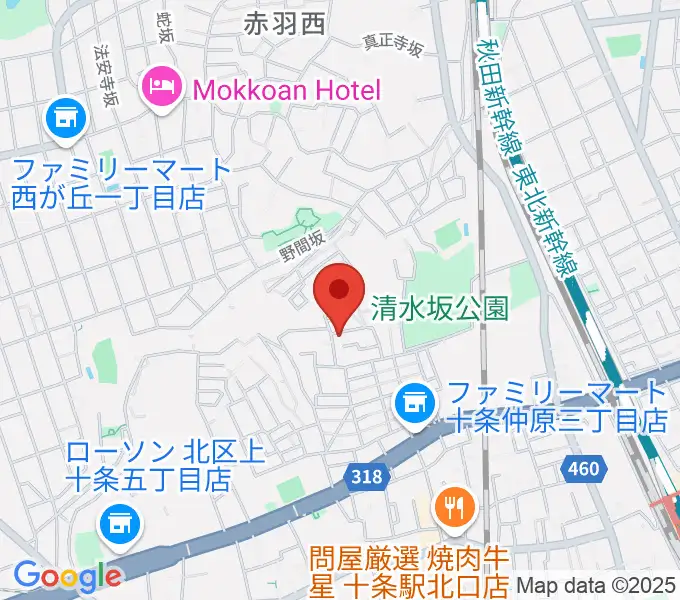 ジョニーギター教室の地図
