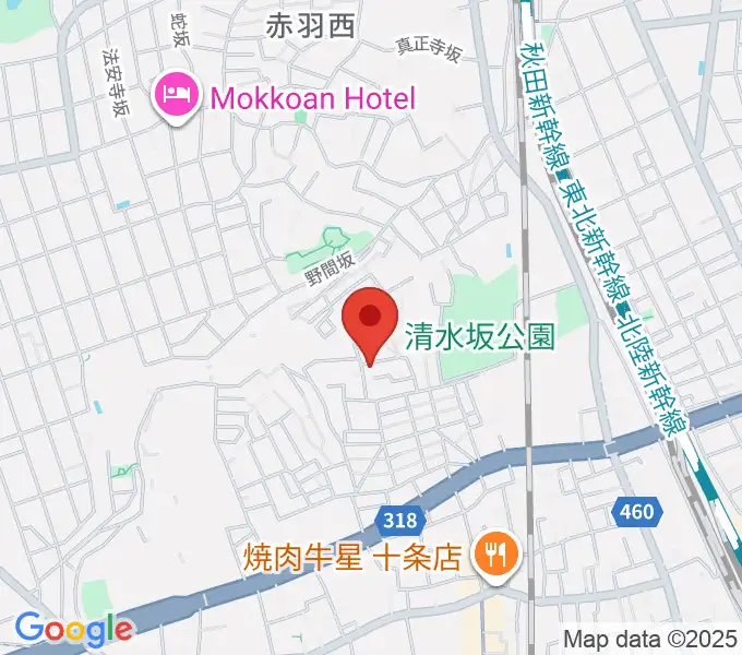 ジョニーギター教室の地図