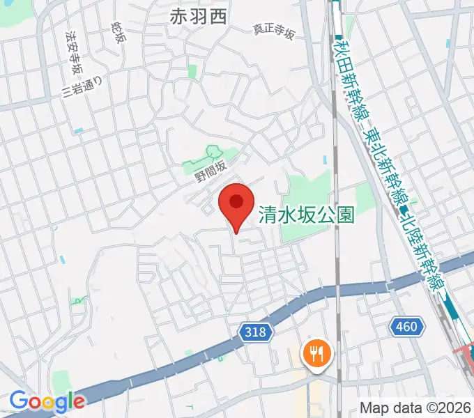 ジョニーギター教室の地図