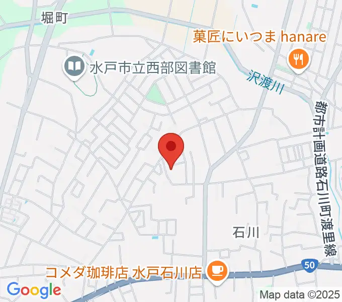 中村ギター教室の地図