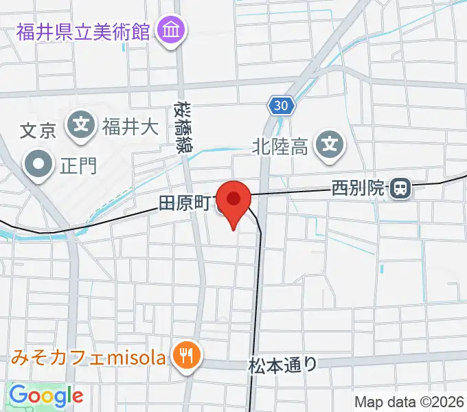 福井フェニックス・プラザの地図