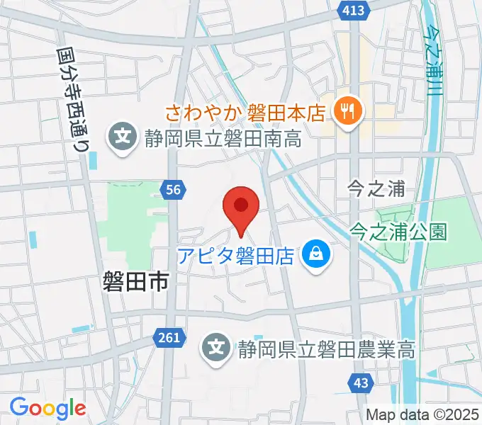 ワークピア磐田の地図