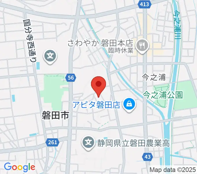 ワークピア磐田の地図