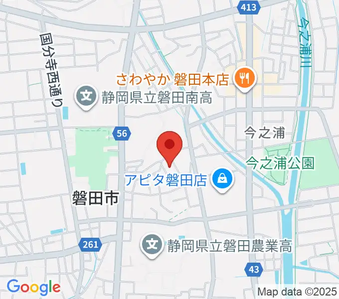 ワークピア磐田の地図