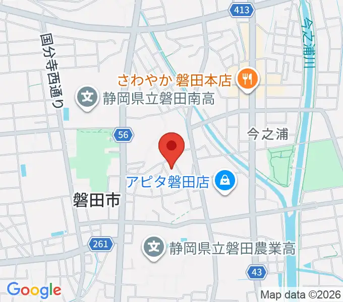 ワークピア磐田の地図