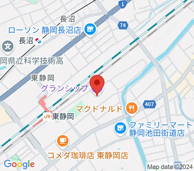 グランシップの地図