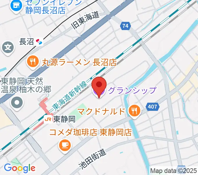グランシップの地図