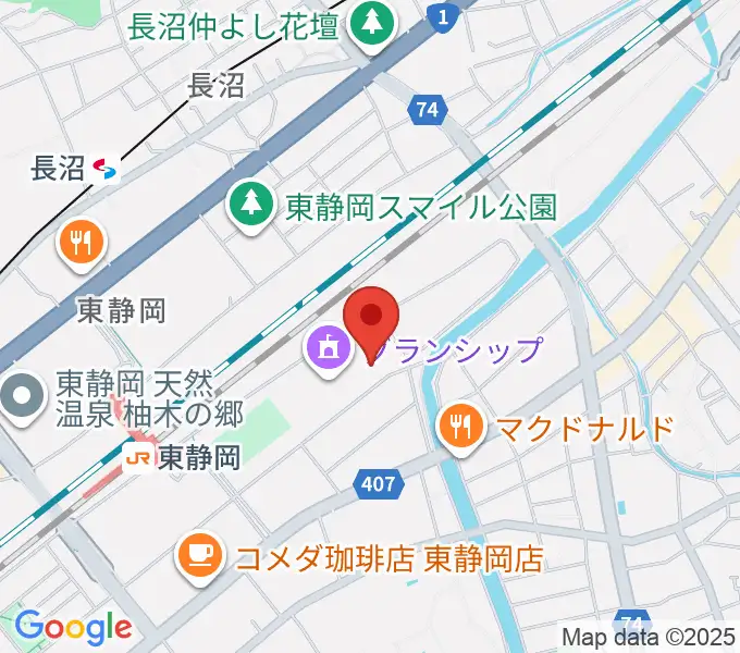静岡芸術劇場の地図