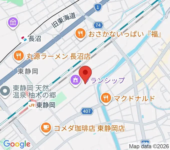 静岡芸術劇場の地図