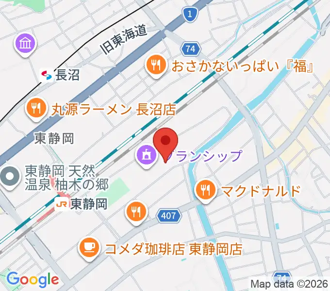 静岡芸術劇場の地図