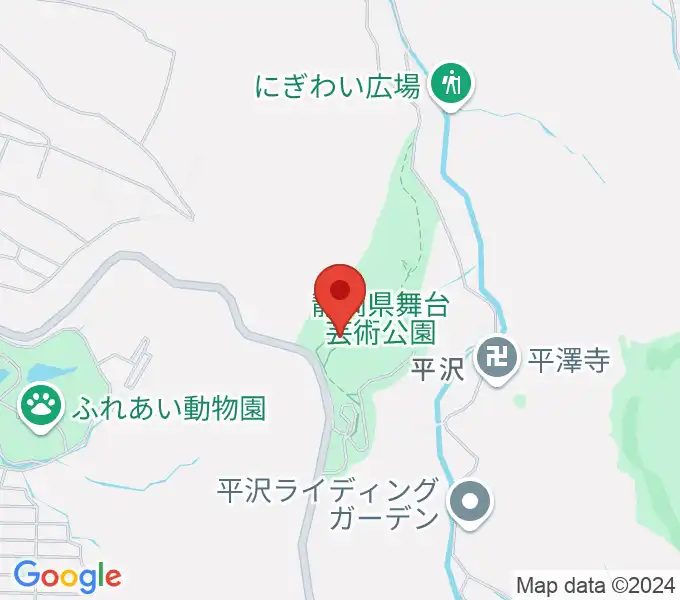 静岡県舞台芸術公園の地図