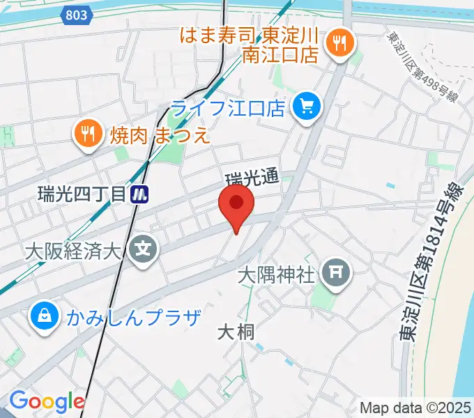 ギター工房SHOJI ギター製作教室の地図