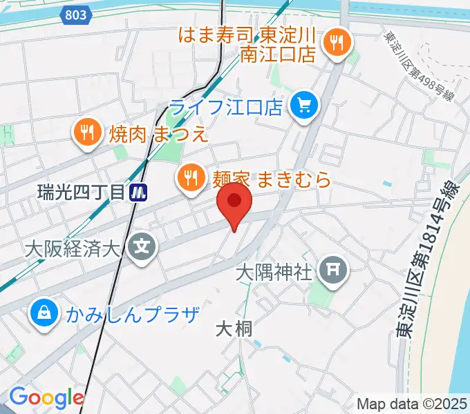 ギター工房SHOJI ギター製作教室の地図