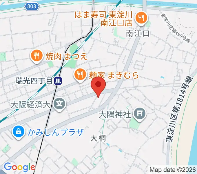 ギター工房SHOJI ギター製作教室の地図