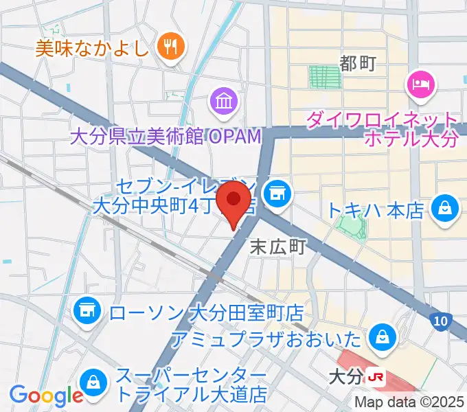 吉野ギター教室の地図