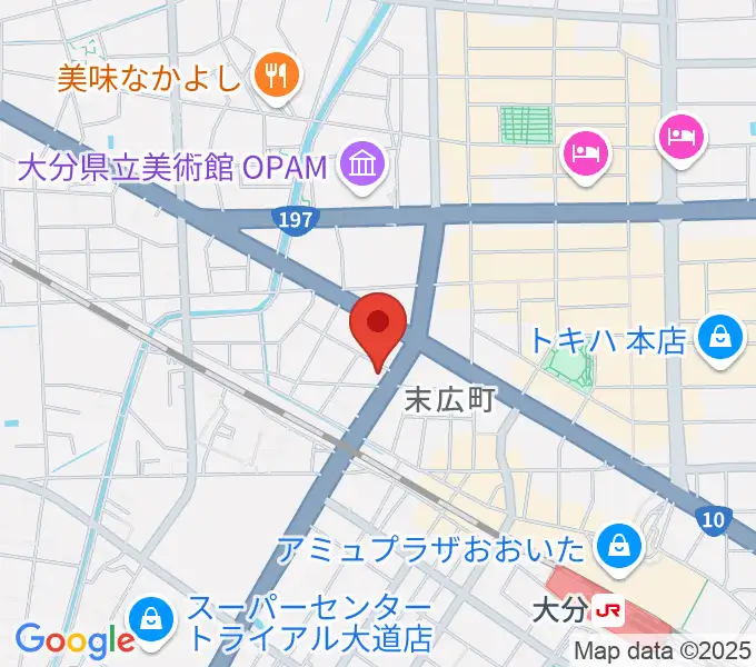 吉野ギター教室の地図