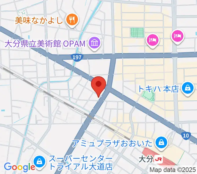 吉野ギター教室の地図