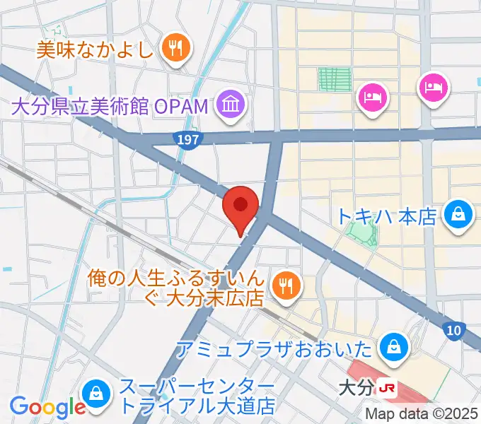 吉野ギター教室の地図