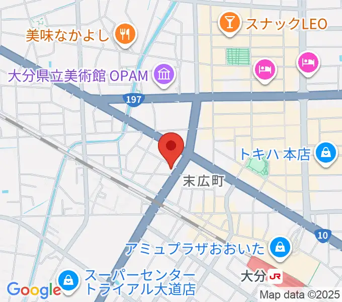 吉野ギター教室の地図