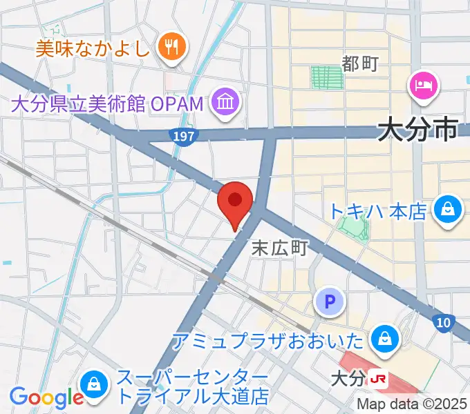 吉野ギター教室の地図