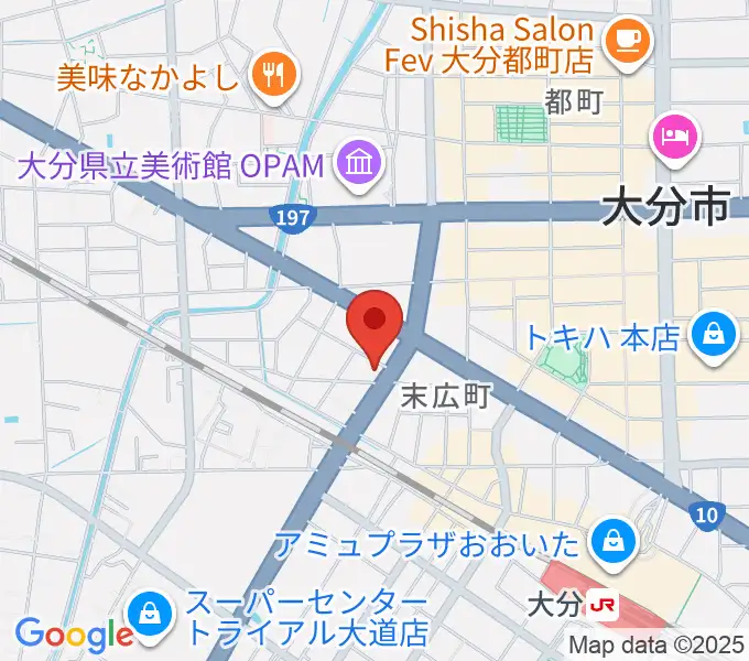 吉野ギター教室の地図