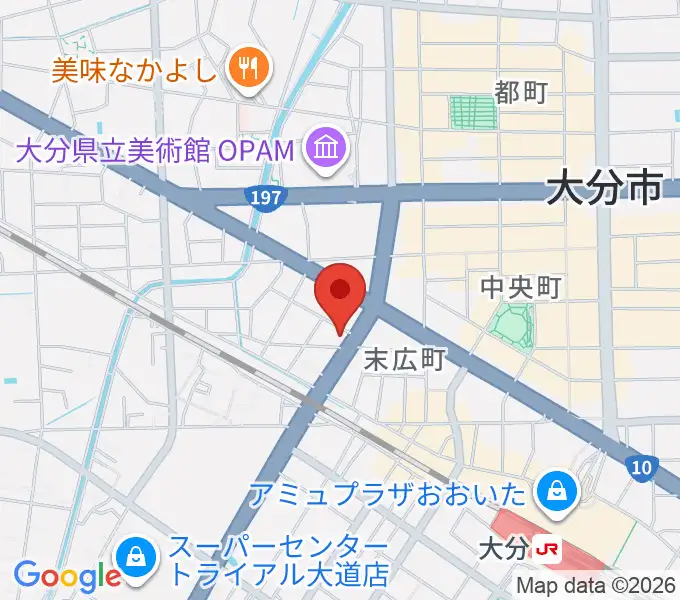 吉野ギター教室の地図