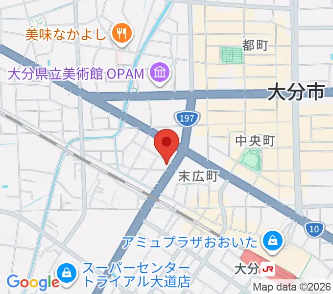 吉野ギター教室の地図
