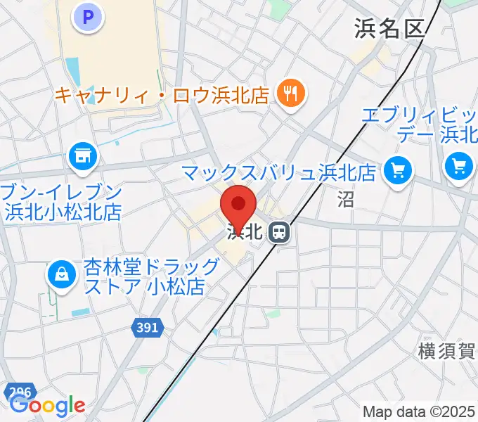 なゆた・浜北 なゆたホールの地図