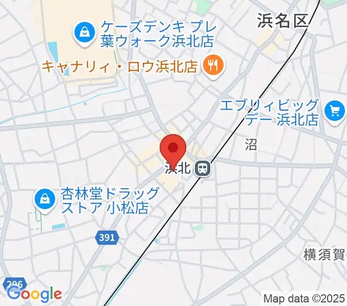 なゆた・浜北 なゆたホールの地図