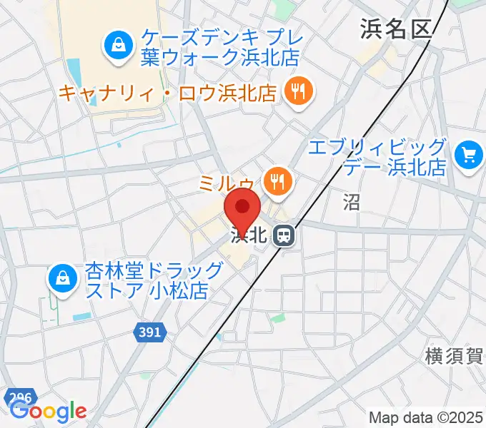 なゆた・浜北 なゆたホールの地図