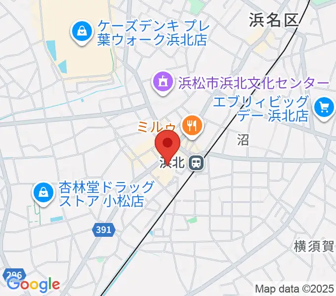 なゆた・浜北 なゆたホールの地図