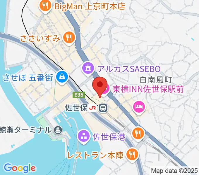 島村楽器 えきマチ1丁目佐世保店の地図