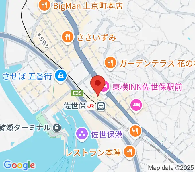 島村楽器 えきマチ1丁目佐世保店の地図