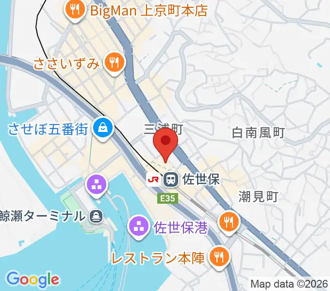 島村楽器 えきマチ1丁目佐世保店の地図