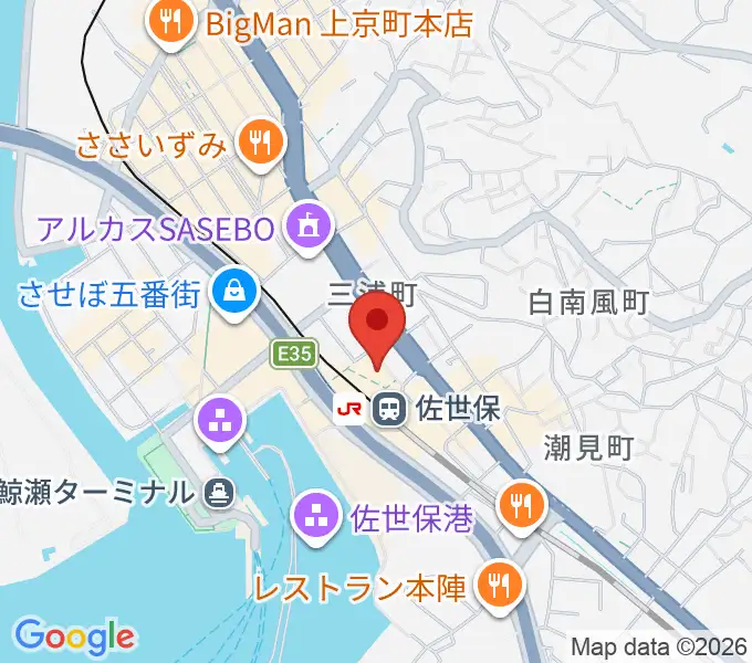 島村楽器 えきマチ1丁目佐世保店の地図