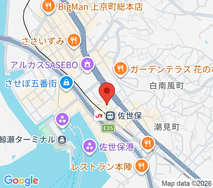 島村楽器 えきマチ1丁目佐世保店の地図