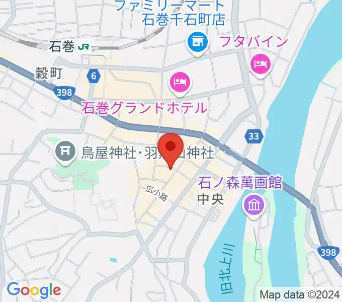 ARCOスタジオの地図