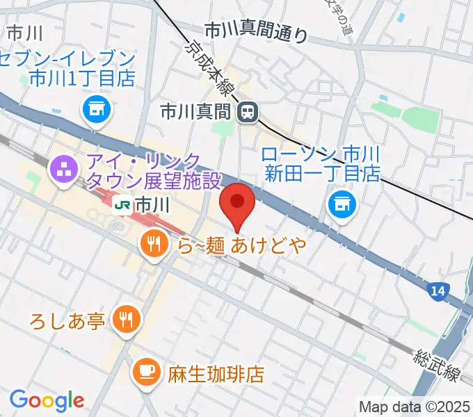 管楽器専門店 Groovin' Trumpetの地図