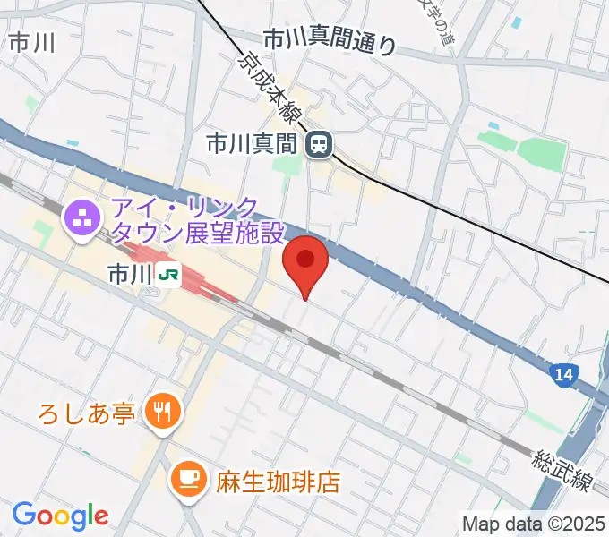 管楽器専門店 Groovin' Trumpetの地図