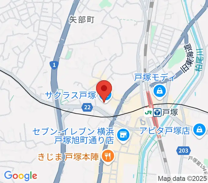 桜 音楽教室の地図