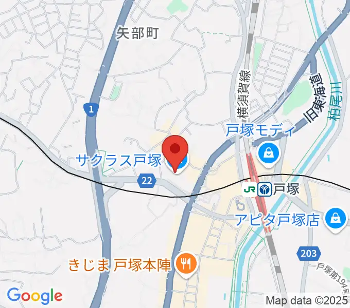 桜 音楽教室の地図
