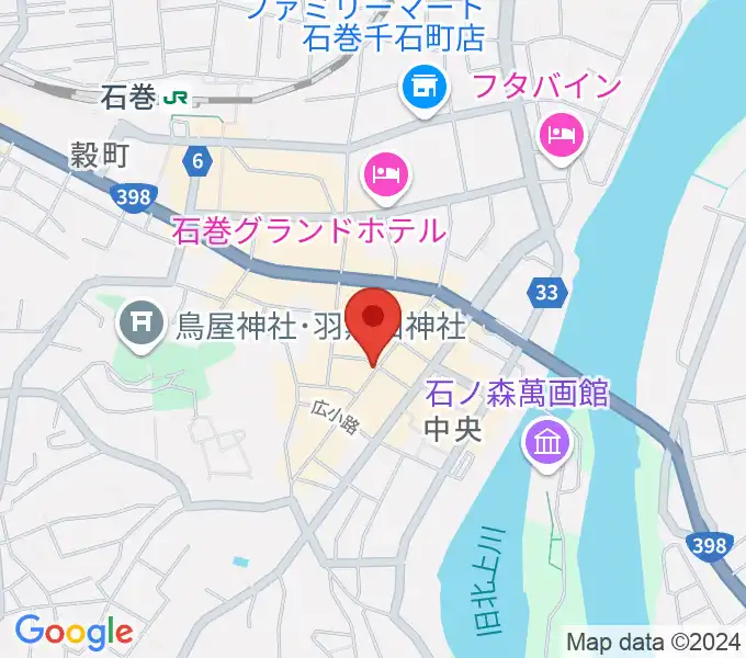 石巻ブルーレジスタンスの地図