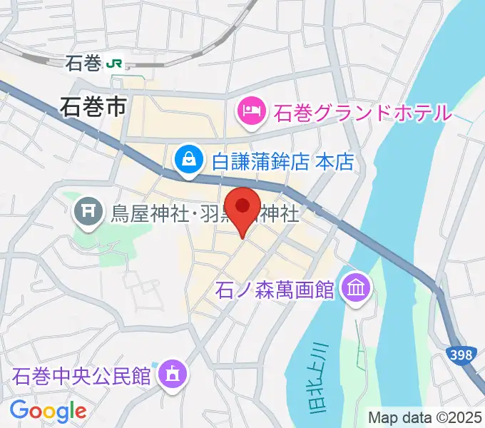 石巻ブルーレジスタンスの地図