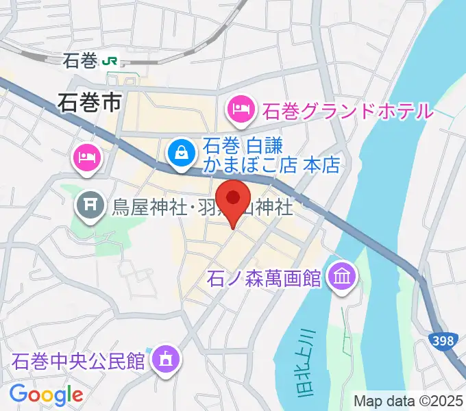 石巻ブルーレジスタンスの地図