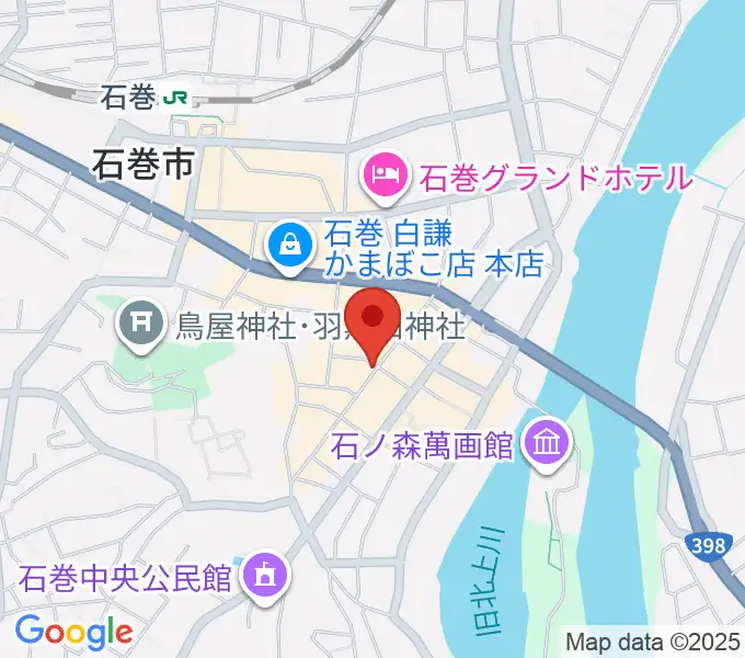 石巻ブルーレジスタンスの地図