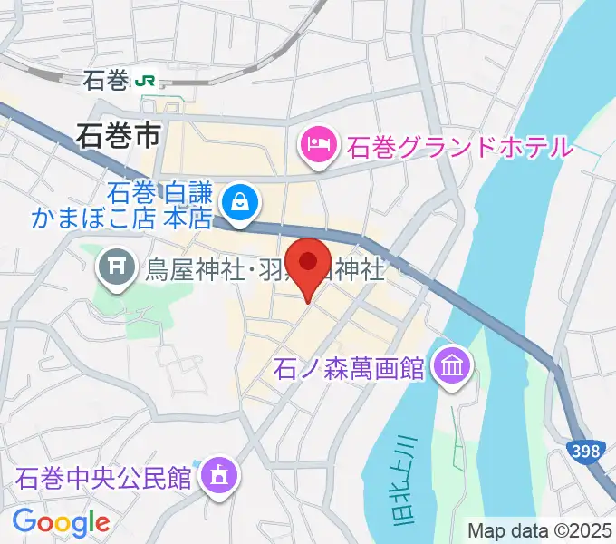 石巻ブルーレジスタンスの地図